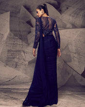 Load image into Gallery viewer, The Shimmering Blue Leotard Sari