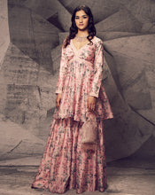 Load image into Gallery viewer, The Pink Floral Peplum Set