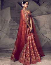 Load image into Gallery viewer, The Anant Rust Lehenga