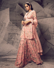 Load image into Gallery viewer, The Pink Floral Peplum Suit
