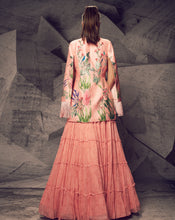 Load image into Gallery viewer, The Pink Floral Jacket Lehenga