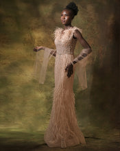 Load image into Gallery viewer, The Feathered Crystal Gown