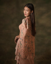 Load image into Gallery viewer, The Floral Pink Dhoti Set