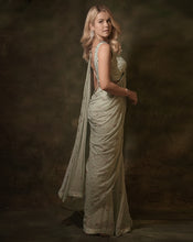 Load image into Gallery viewer, The Celadon Jacket Sari