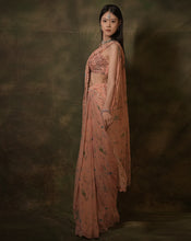 Load image into Gallery viewer, The Pink Floral Sari