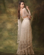 Load image into Gallery viewer, The Ivory Lucknowi Sari