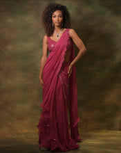 Load image into Gallery viewer, The Pink Mirror Sari