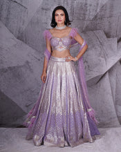 Load image into Gallery viewer, The Spree Lavender Lehenga