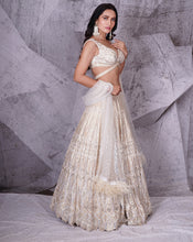 Load image into Gallery viewer, The Spree Ivory Lehenga