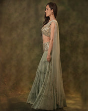 Load image into Gallery viewer, The Tiered Mirror Lehenga