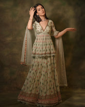 Load image into Gallery viewer, The Celadon Kurti Lehenga