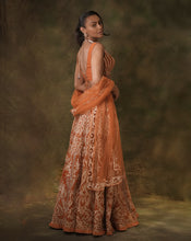 Load image into Gallery viewer, The Rust Gota Lehenga
