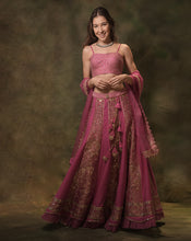 Load image into Gallery viewer, The Pink Alternate Brocade Lehenga