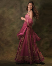 Load image into Gallery viewer, The Pink Alternate Brocade Lehenga