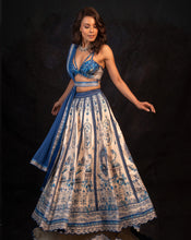 Load image into Gallery viewer, The Neel Mahal Lehenga