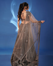 Load image into Gallery viewer, The Midnight Grey Lehenga