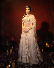 Load image into Gallery viewer, Ivory Gotta Patti Lehenga