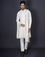 Load image into Gallery viewer, Ivory Mirror Kurta Set