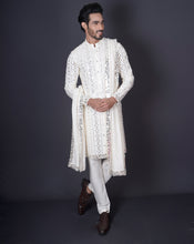 Load image into Gallery viewer, Ivory Mirror Kurta Set
