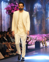 Load image into Gallery viewer, Embroidered Jacket Kurta Set