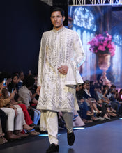 Load image into Gallery viewer, Ivory embellished Mirror Kurta