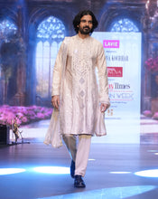 Load image into Gallery viewer, Pink embellished Mirror kurta