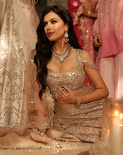Load image into Gallery viewer, Ainna Ecru Mirror Lehenga Set