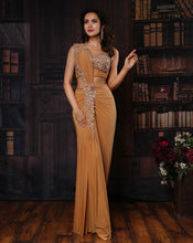 Load image into Gallery viewer, The Gold Corset Sari