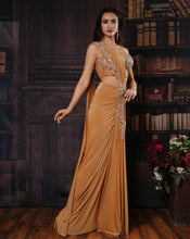 Load image into Gallery viewer, The Gold Corset Sari