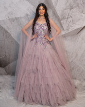 Load image into Gallery viewer, The Lavender ruffle gown