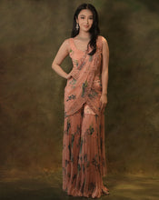 Load image into Gallery viewer, The Pink Floral Sharara Sari