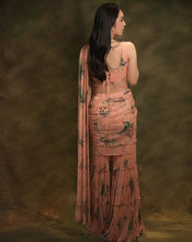 Load image into Gallery viewer, The Pink Floral Sharara Sari