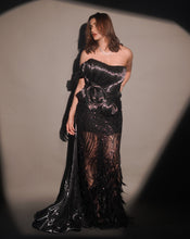 Load image into Gallery viewer, The Black Structured Gown