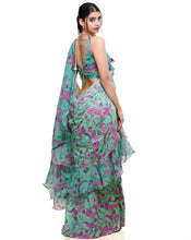 Load image into Gallery viewer, The Green Paisley Sari
