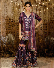 Load image into Gallery viewer, The Purple Sharara Set