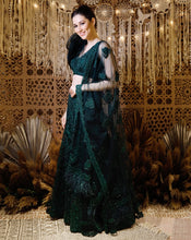 Load image into Gallery viewer, The embroidered green lehenga