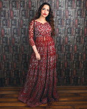 Load image into Gallery viewer, The Red Anarkali Set