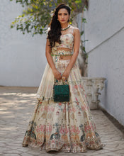 Load image into Gallery viewer, The Mint Peacock Lehenga