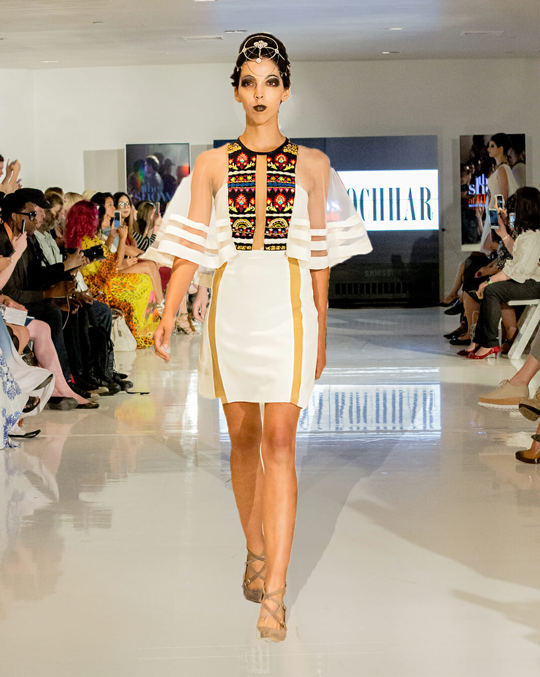 The Marwar Sheer Cape Dress - Main Image