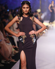 Load image into Gallery viewer, Midnight Blue Cocktail Gown - Archana Kochhar India