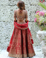 Load image into Gallery viewer, The Brocade Bridal Lehenga