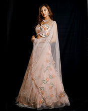 Load image into Gallery viewer, The Pink Floral Lehenga
