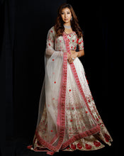 Load image into Gallery viewer, The Ivory Floral Lehenga