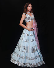 Load image into Gallery viewer, The Cutwork Mirror Lehenga