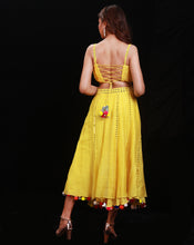 Load image into Gallery viewer, The Phoolon ki Haldi Handkerchief Skirt Set