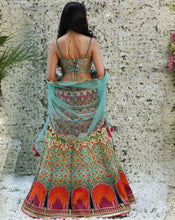 Load image into Gallery viewer, The Sunset Taj Lehenga
