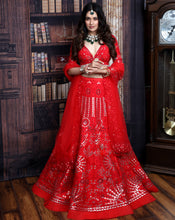 Load image into Gallery viewer, The Red Mirror Lehenga