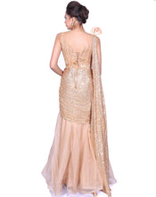 Load image into Gallery viewer, The Criss Cross Gold Gown