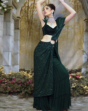 Load image into Gallery viewer, The Shimmering sharara sari