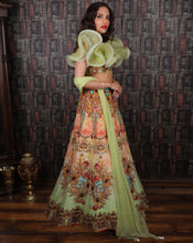 Load image into Gallery viewer, The Floral Green Lehenga